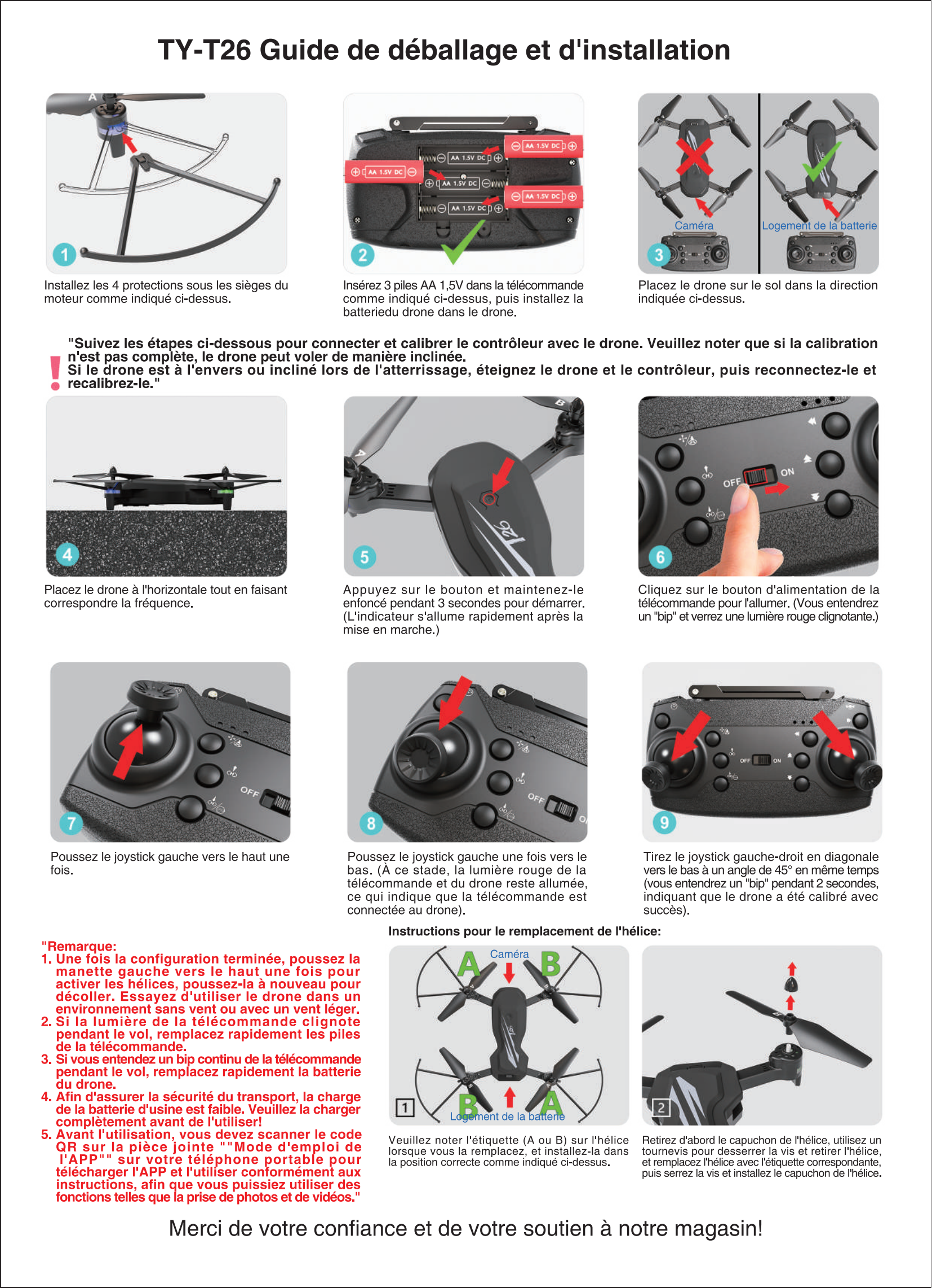 Hướng dẫn sử dụng mở hộp Drone T26